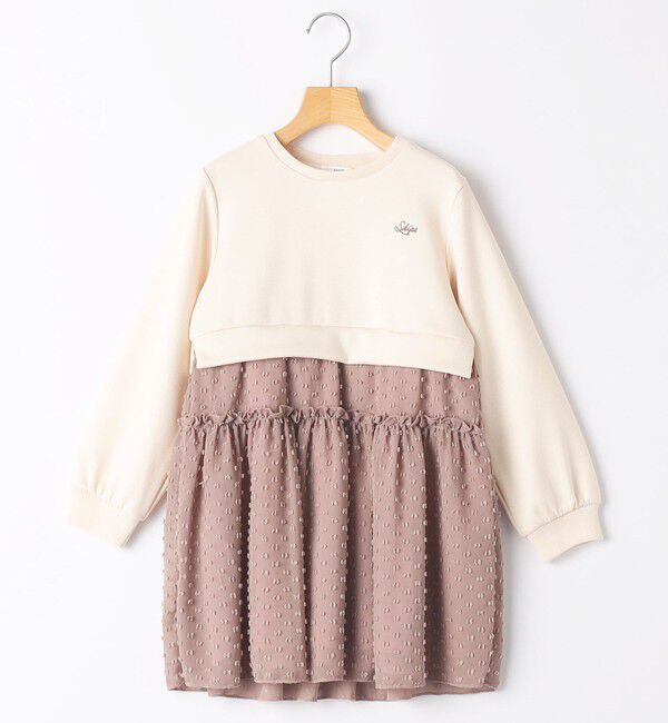 SHIPS KIDS「SHIPS KIDS:140～150cm / ドッキング ワンピース」|ワンピース|ピンク系