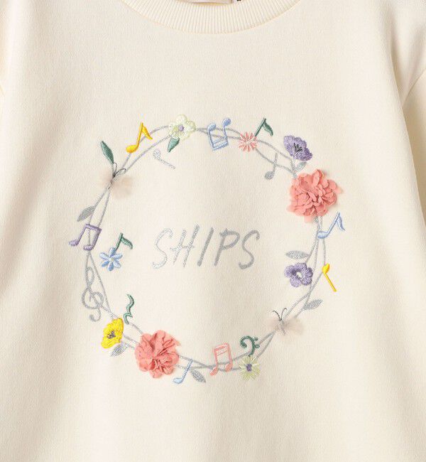 SHIPS KIDS「SHIPS KIDS:140～150cm / ミュージック フラワー スウェット」|スウェット・ジャージ|