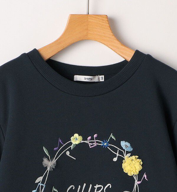 SHIPS KIDS「SHIPS KIDS:140～150cm / ミュージック フラワー スウェット」|スウェット・ジャージ|