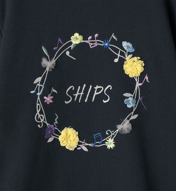 SHIPS KIDS「SHIPS KIDS:140～150cm / ミュージック フラワー スウェット」|スウェット・ジャージ|