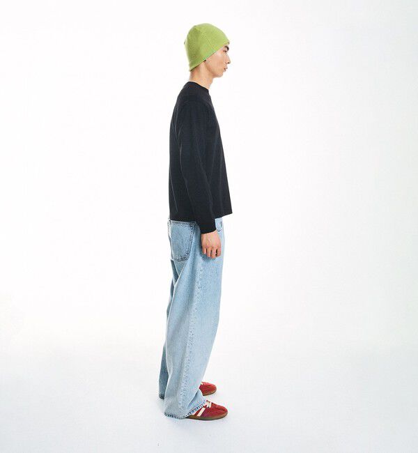 SHIPS「City Ambient Products: スクエアロゴ ポケット ロングスリーブ Tシャツ」|Tシャツ・カットソー|