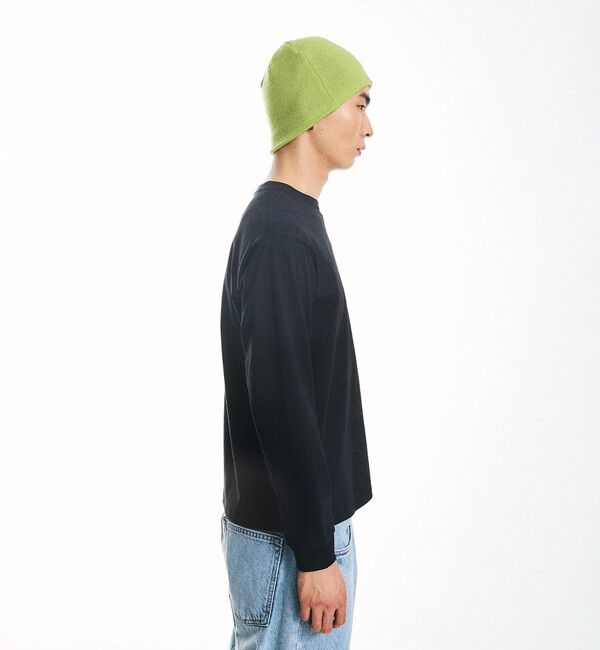 SHIPS「City Ambient Products: スクエアロゴ ポケット ロングスリーブ Tシャツ」|Tシャツ・カットソー|