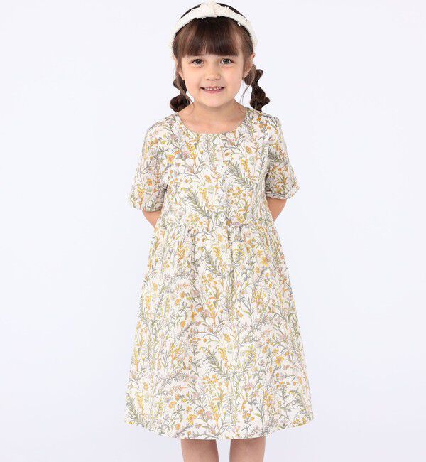 SHIPS KIDS「SHIPS KIDS:100～130cm / リバティ 半袖 ワンピース」|ワンピース|