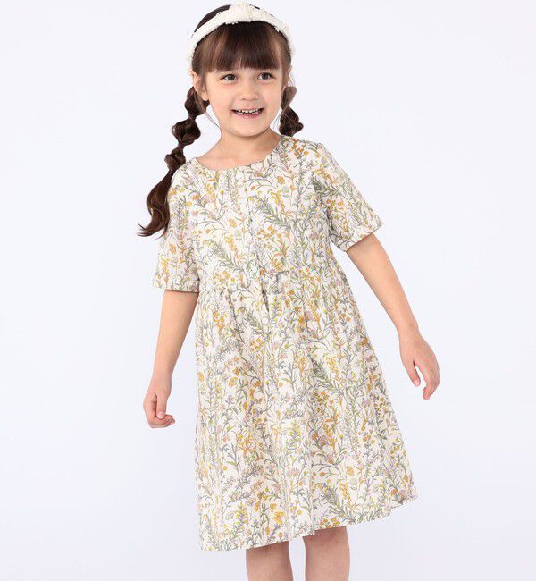 SHIPS KIDS「SHIPS KIDS:100～130cm / リバティ 半袖 ワンピース」|ワンピース|
