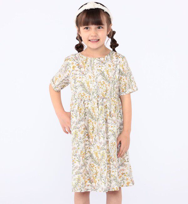 SHIPS KIDS「SHIPS KIDS:100～130cm / リバティ 半袖 ワンピース」|ワンピース|