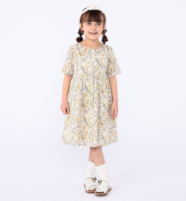 SHIPS KIDS「SHIPS KIDS:100～130cm / リバティ 半袖 ワンピース」|ワンピース|