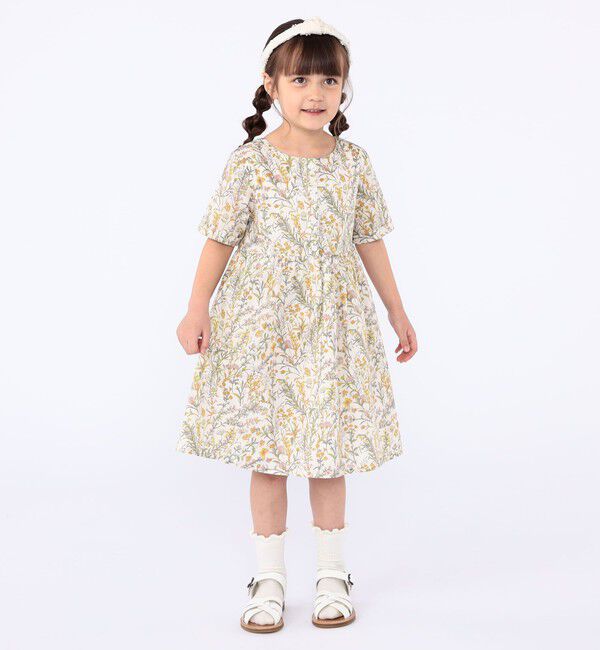 SHIPS KIDS「SHIPS KIDS:100～130cm / リバティ 半袖 ワンピース」|ワンピース|