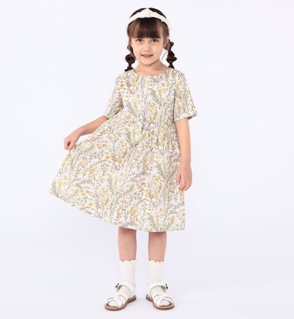 SHIPS KIDS「SHIPS KIDS:100～130cm / リバティ 半袖 ワンピース」|ワンピース|