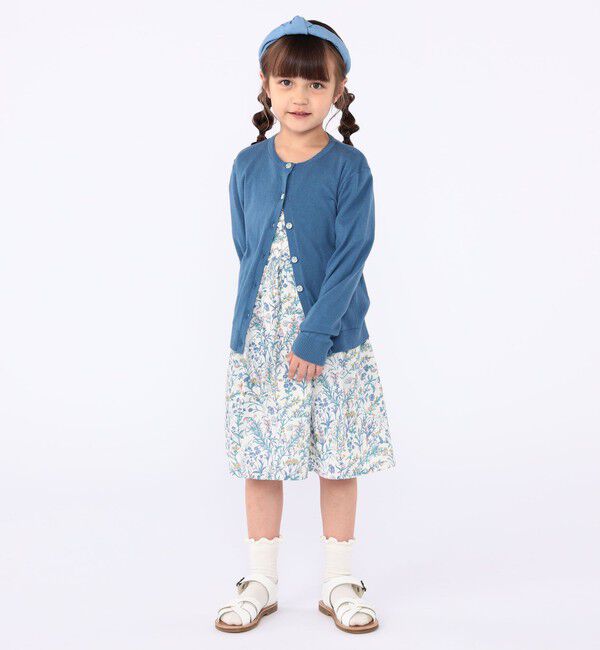SHIPS KIDS「SHIPS KIDS:100～130cm / リバティ 半袖 ワンピース」|ワンピース|