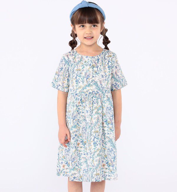 SHIPS KIDS「SHIPS KIDS:100～130cm / リバティ 半袖 ワンピース」|ワンピース|