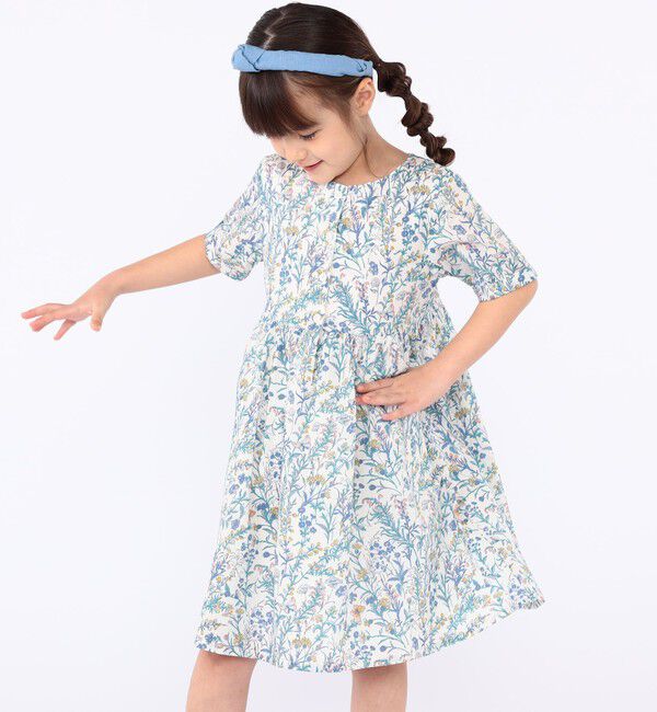 SHIPS KIDS「SHIPS KIDS:100～130cm / リバティ 半袖 ワンピース」|ワンピース|