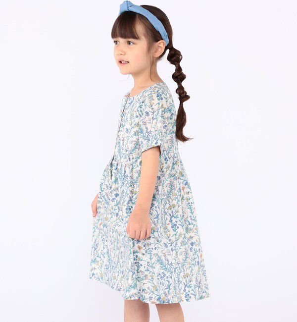 SHIPS KIDS「SHIPS KIDS:100～130cm / リバティ 半袖 ワンピース」|ワンピース|