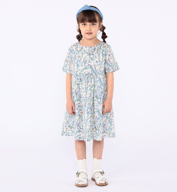 SHIPS KIDS「SHIPS KIDS:100～130cm / リバティ 半袖 ワンピース」|ワンピース|
