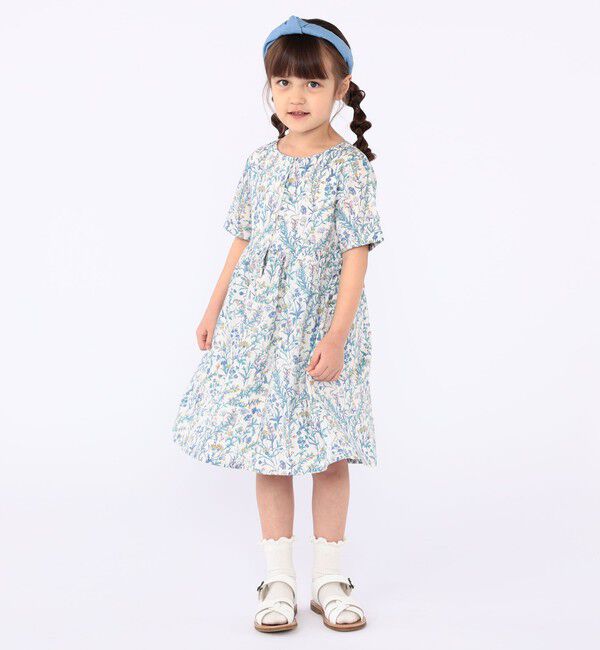 SHIPS KIDS「SHIPS KIDS:100～130cm / リバティ 半袖 ワンピース」|ワンピース|