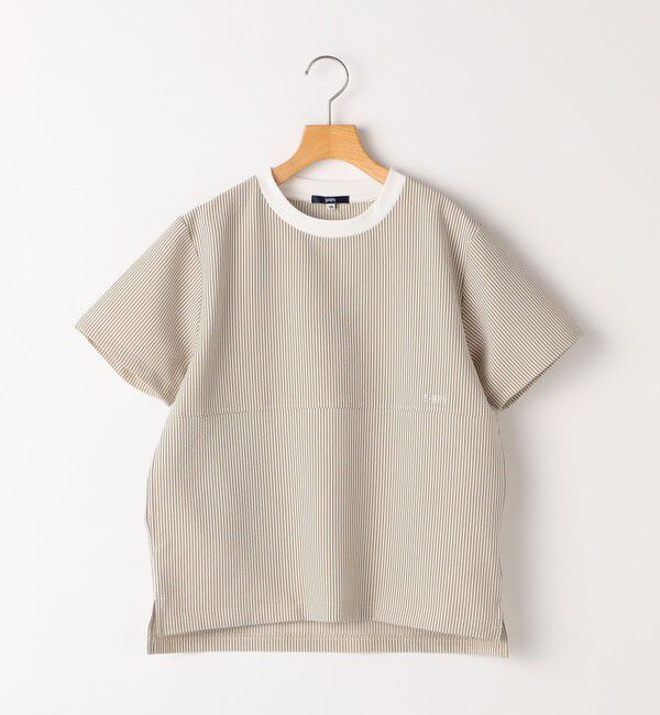 SHIPS KIDS「SHIPS KIDS:140～160cm /〈UVカット/吸水速乾〉ドライタッチ プルオーバー」|Tシャツ・カットソー|ベージュ系