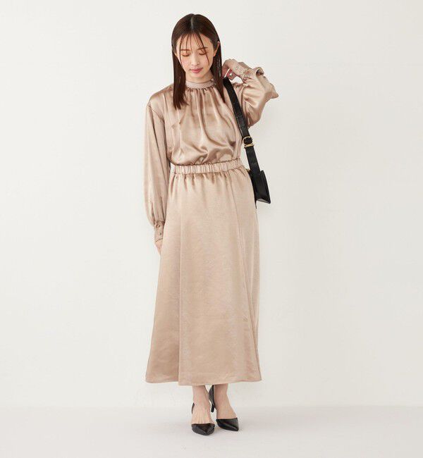 SHIPS Colors 「SHIPS Colors:〈手洗い可能〉サテン マーメイド スカート」|スカート|