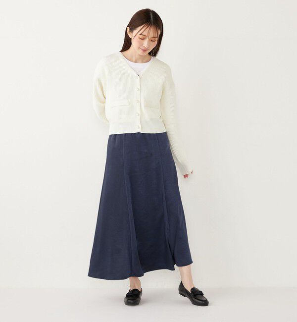 SHIPS Colors 「SHIPS Colors:〈手洗い可能〉サテン マーメイド スカート」|スカート|