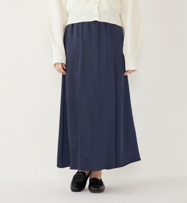 SHIPS Colors 「SHIPS Colors:〈手洗い可能〉サテン マーメイド スカート」|スカート|