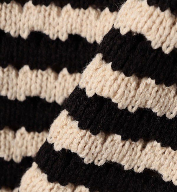 SHIPS Colors 「SHIPS Colors:〈手洗い可能〉柄編み ノーカラー ニット ジャケット」|カーディガン|