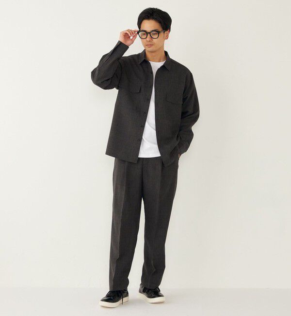 SHIPS Colors 「SHIPS Colors:〈洗濯機可能〉ウーリー イージー パンツ(セットアップ対応可能)」|スラックス|