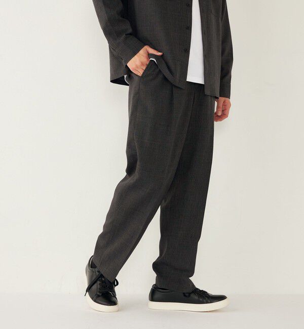 SHIPS Colors 「SHIPS Colors:〈洗濯機可能〉ウーリー イージー パンツ(セットアップ対応可能)」|スラックス|