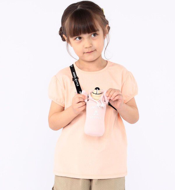 SHIPS KIDS「SHIPS KIDS:100～130cm / ガーリー 刺繍 ロゴ Tシャツ」|Tシャツ・カットソー|