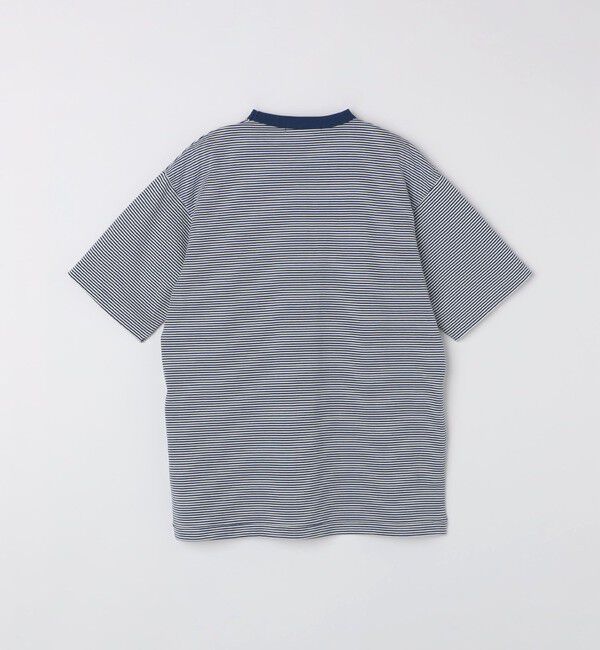 SHIPS「SHIPS: マイクロ ボーダー リンガー Tシャツ」|Tシャツ・カットソー|