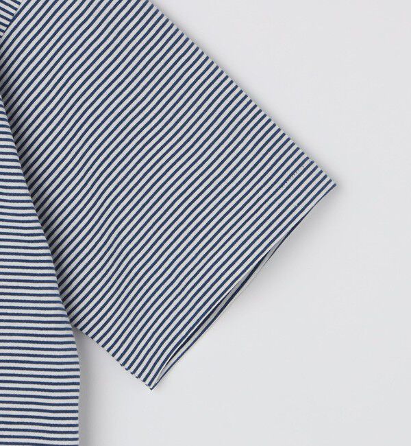 SHIPS「SHIPS: マイクロ ボーダー リンガー Tシャツ」|Tシャツ・カットソー|