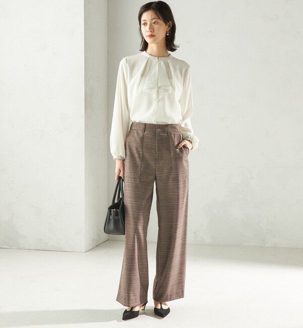 SHIPS for women「〈手洗い可能〉DELEGANT  ストレート パンツ（セットアップ対応）」|その他|