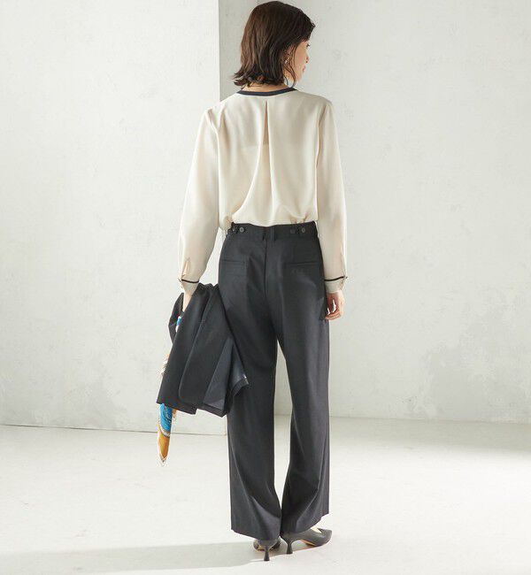 SHIPS for women「〈手洗い可能〉DELEGANT  ストレート パンツ（セットアップ対応）」|その他|