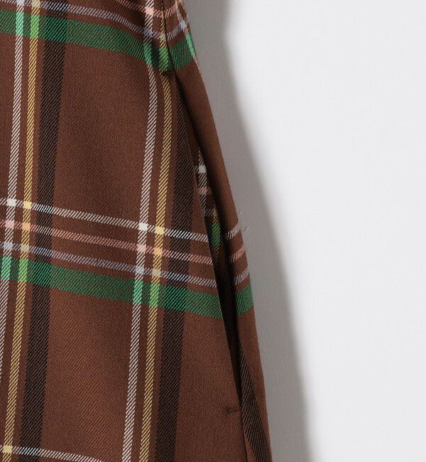 SHIPS any「SHIPS any:〈洗濯機可能〉チェック Aライン フレア シャツ ワンピース」|ワンピース|