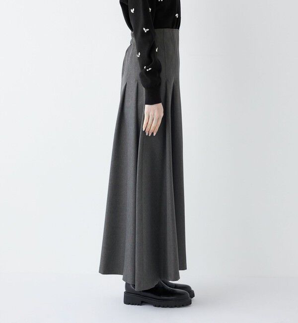 SHIPS Colors 「SHIPS Colors:〈手洗い可能〉カルゼ フレア マキシ スカート」|フレア|