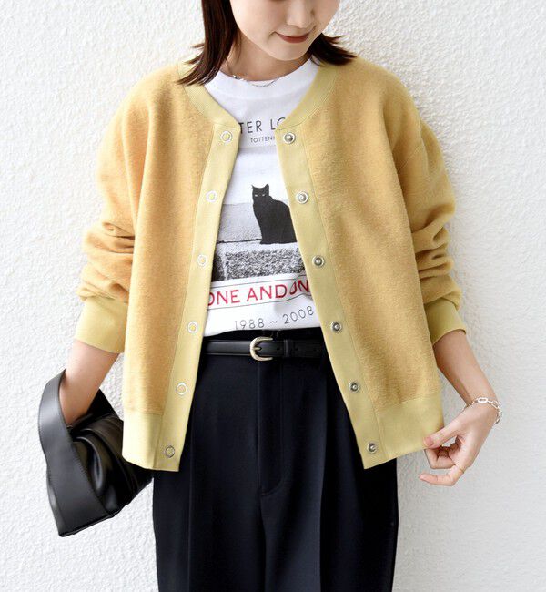 SHIPS for women「〈手洗い可能〉スライバー スナップ ボタン カーディガン」|カーディガン|