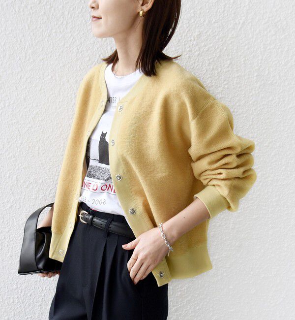 SHIPS for women「〈手洗い可能〉スライバー スナップ ボタン カーディガン」|カーディガン|