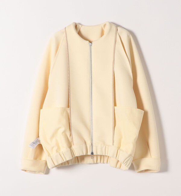 SHIPS any「SHIPS any:〈洗濯機可能〉ジャージー ギャザー コンパクト ブルゾン」|ブルゾン・スタジャン|