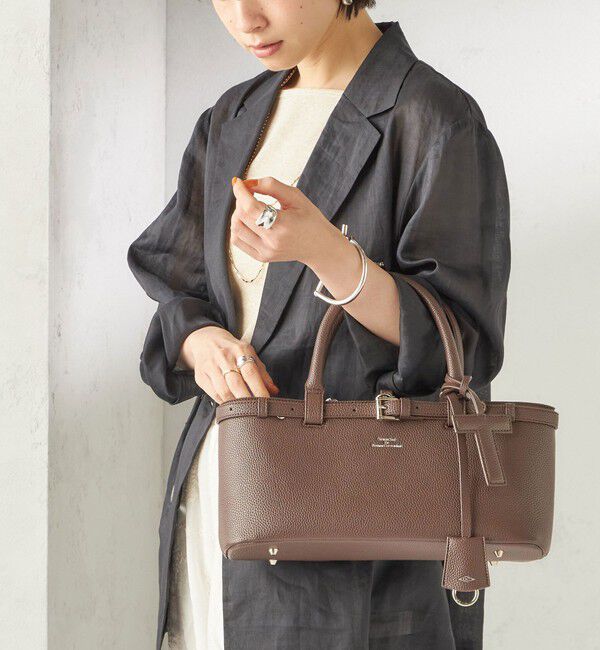 SHIPS for women「《予約》【WEB限定】George Cinq:BELTED TOTO BAG（S）」|トートバッグ|ブラウン