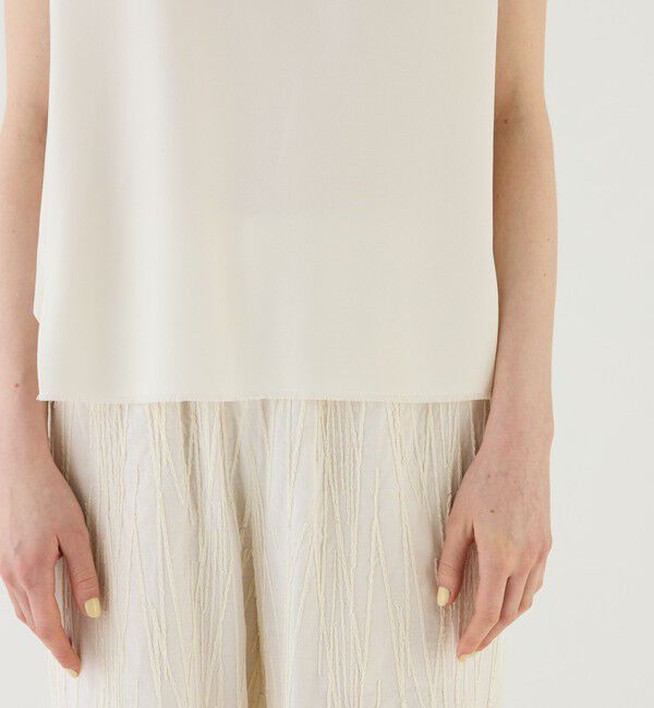 GALERIE VIE「ダブルクロス Vネックスリーブレスベスト」|ベスト・ジレ|