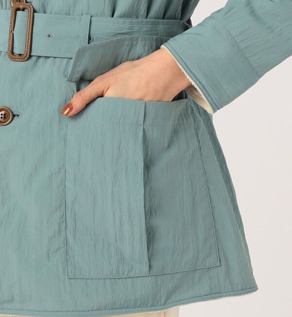 BACCA「レーヨンウール リバーシブルジャケット」|ダッフルコート|