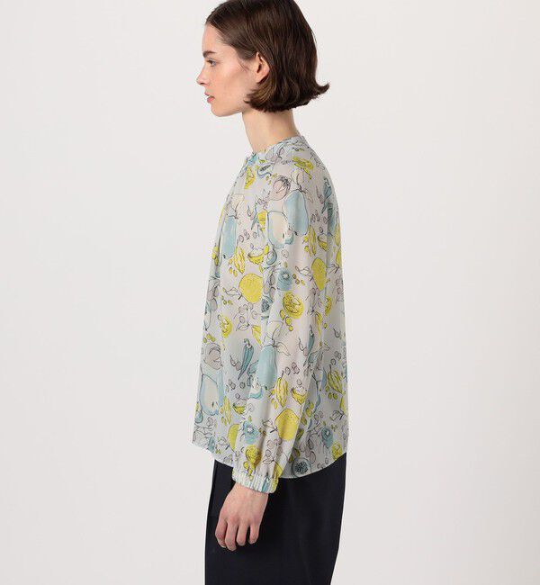 TOMORROWLAND collection「サマーボウルプリント ピンチタックブラウス」|シャツ・ブラウス|