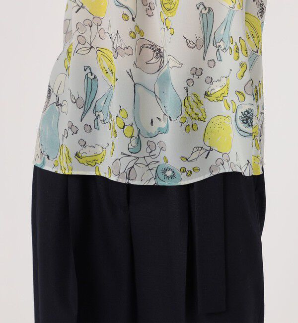 TOMORROWLAND collection「サマーボウルプリント ピンチタックブラウス」|シャツ・ブラウス|