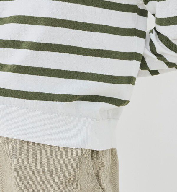 GALERIE VIE「【WEB先行予約】プレーンコットン オープンカラープルオーバー」|ニット・セーター|