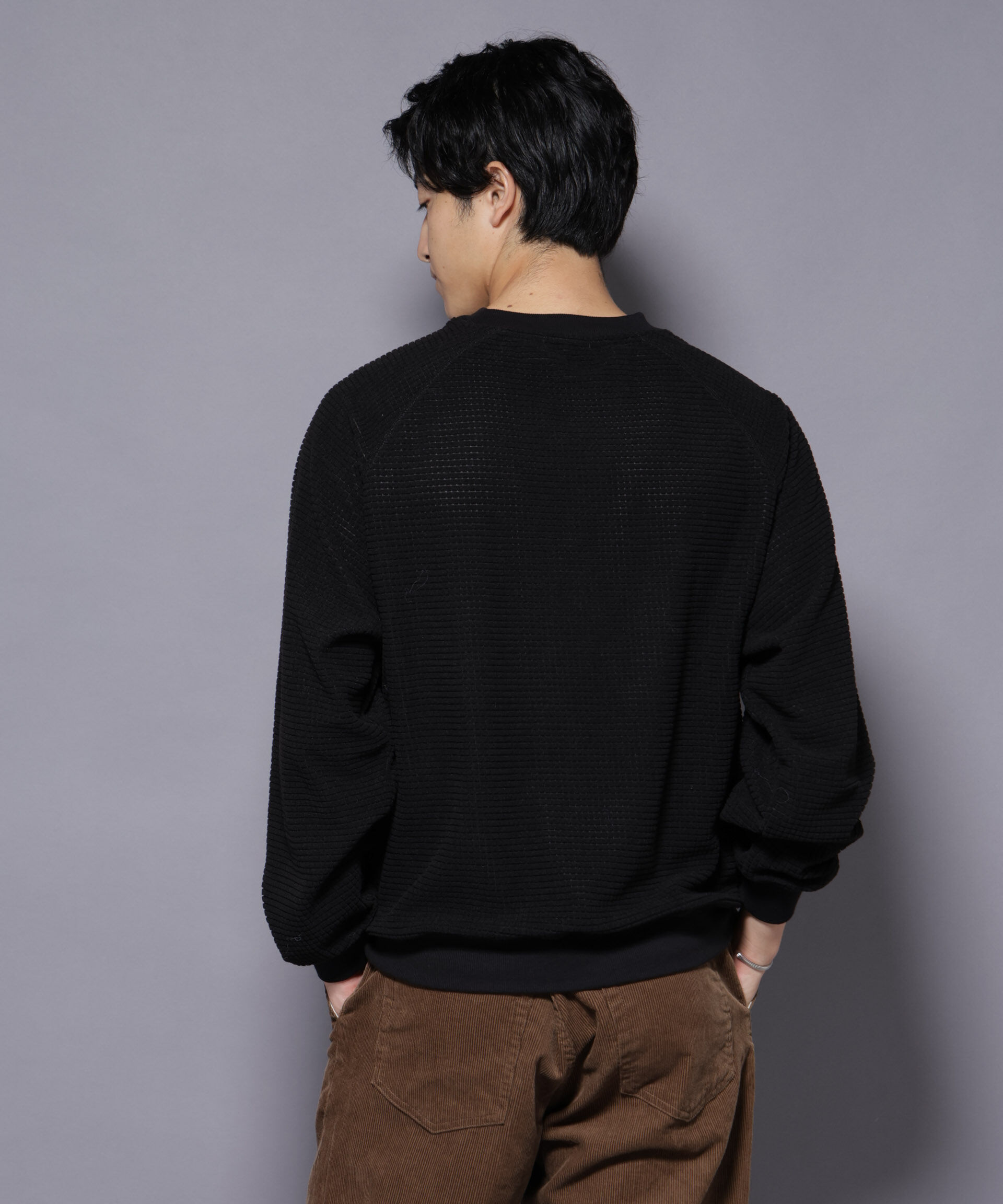 nano･universe「NORMANBROS別注 ワッフルフリース 長袖」|Tシャツ・カットソー|