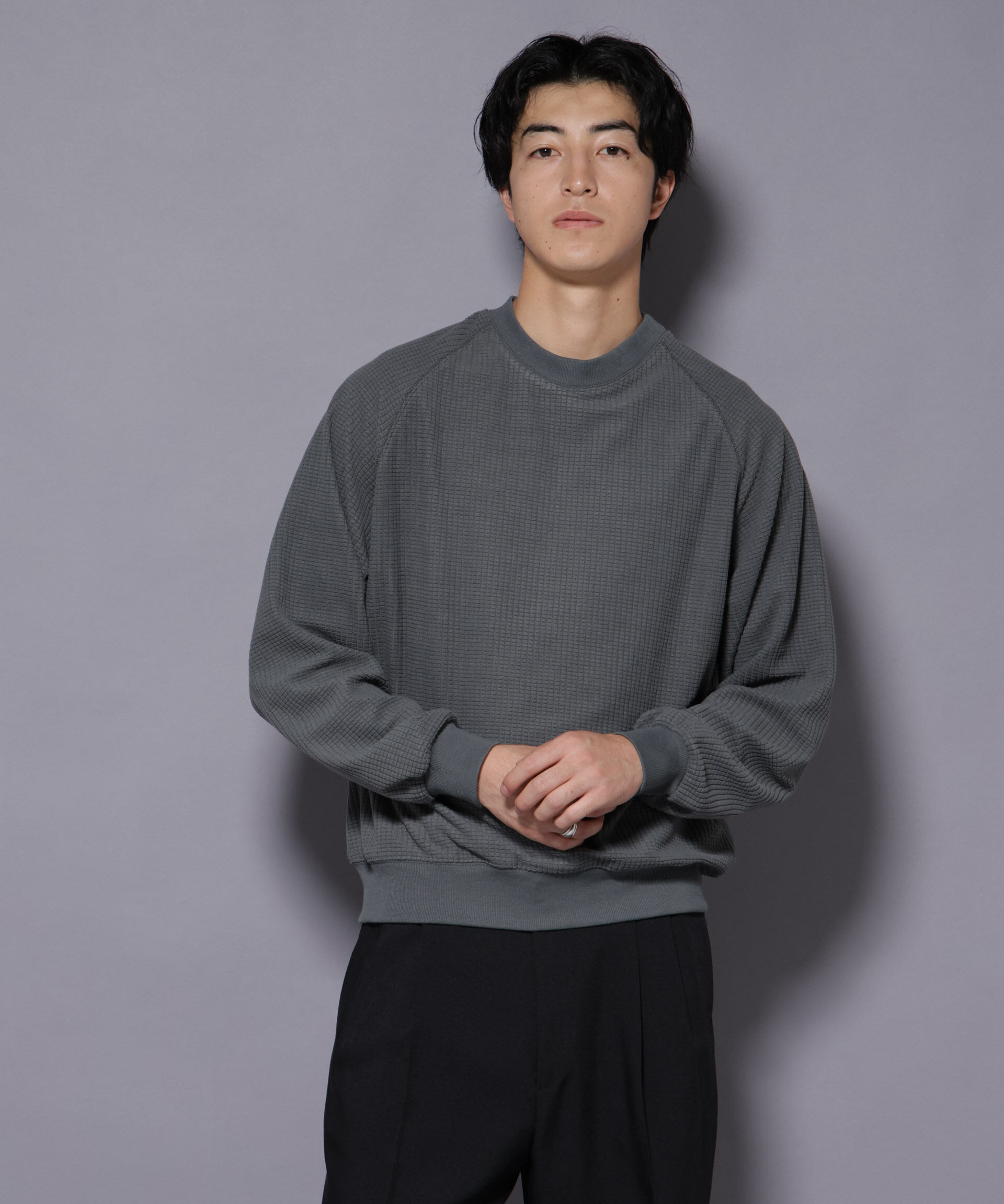 nano･universe「NORMANBROS別注 ワッフルフリース 長袖」|Tシャツ・カットソー|