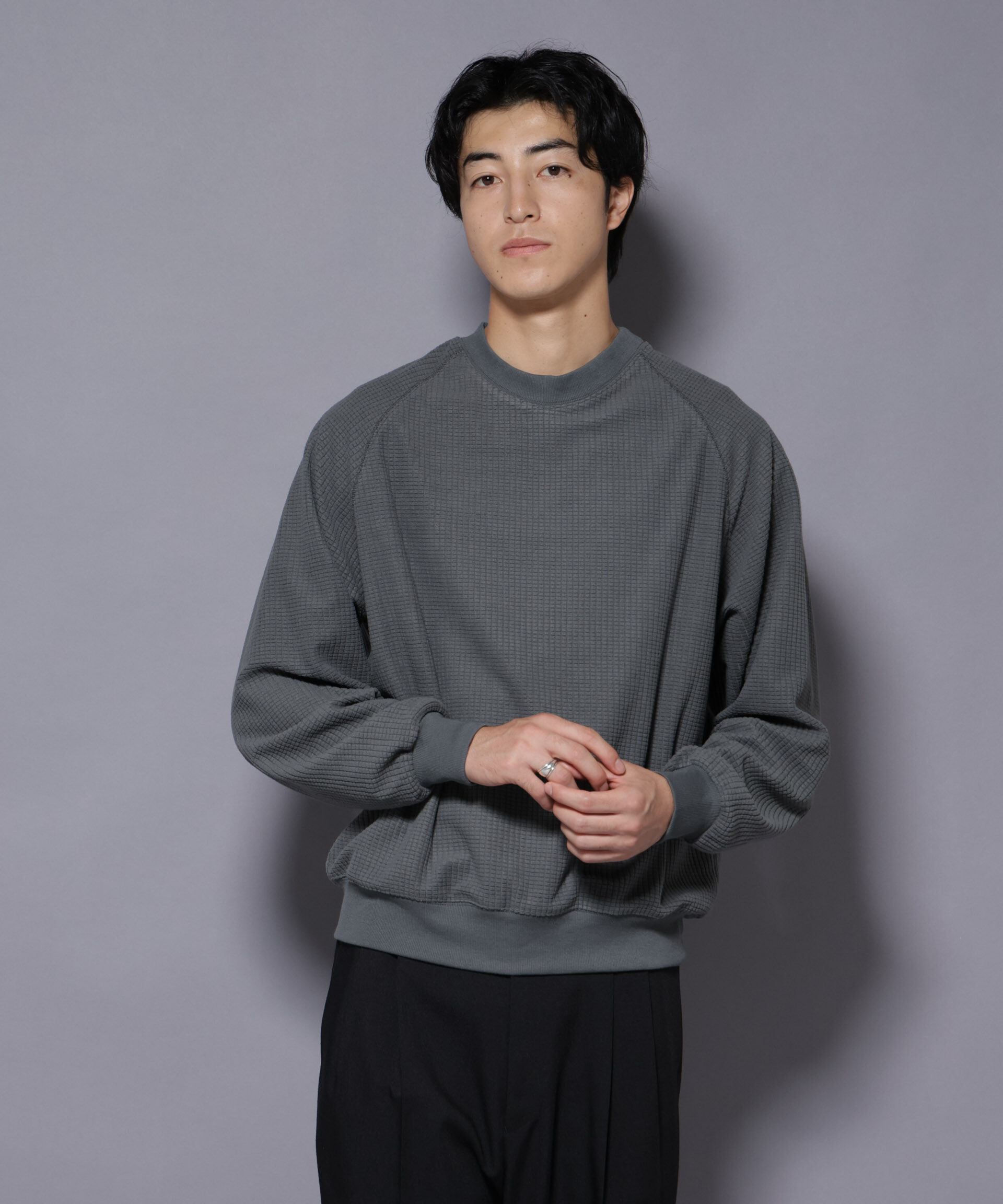 nano･universe「NORMANBROS別注 ワッフルフリース 長袖」|Tシャツ・カットソー|