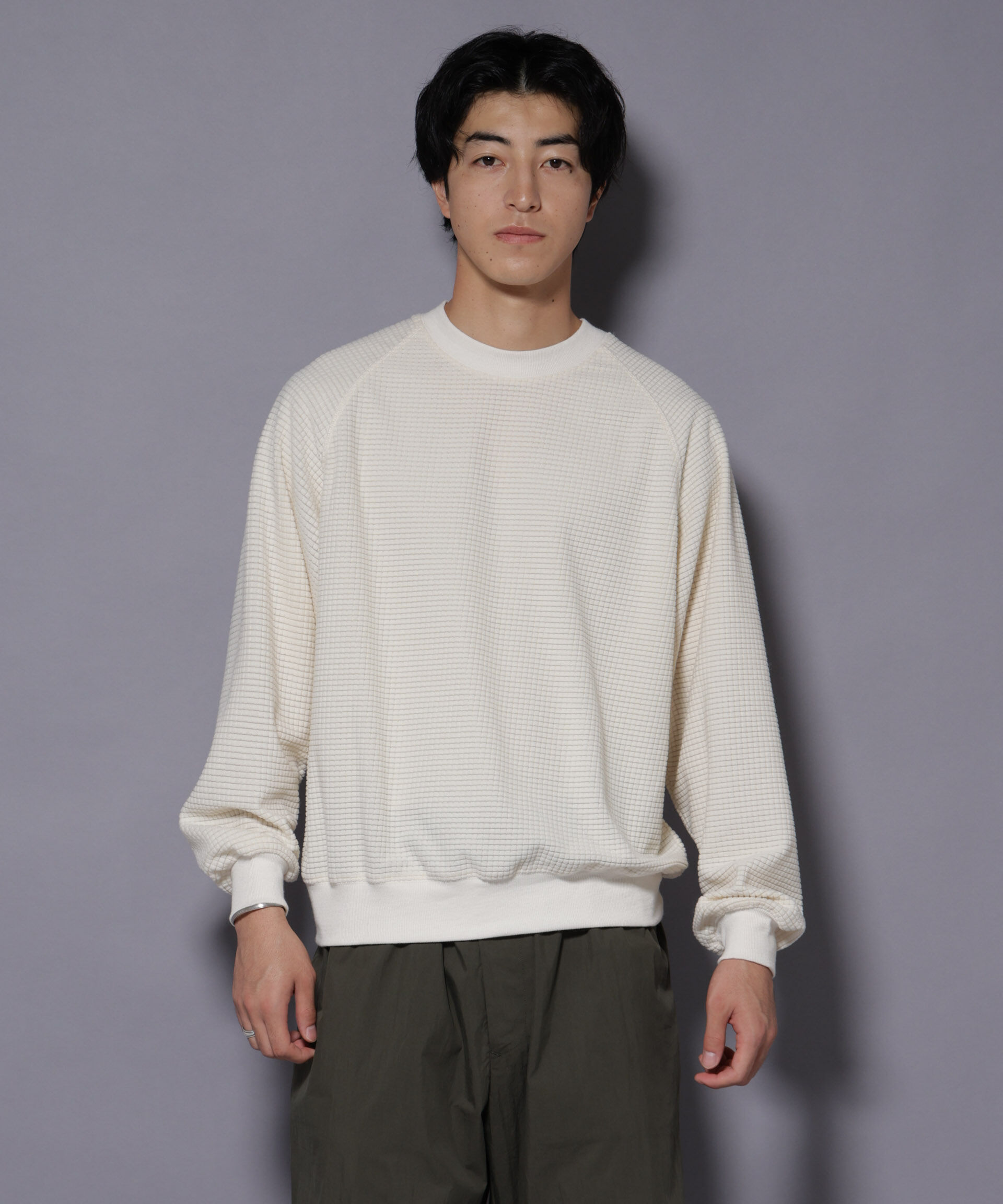 nano･universe「NORMANBROS別注 ワッフルフリース 長袖」|Tシャツ・カットソー|