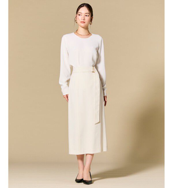 BEIGE,「【セットアップ対応】SPHENE / スクエアDカンIラインスカート」|スカート|
