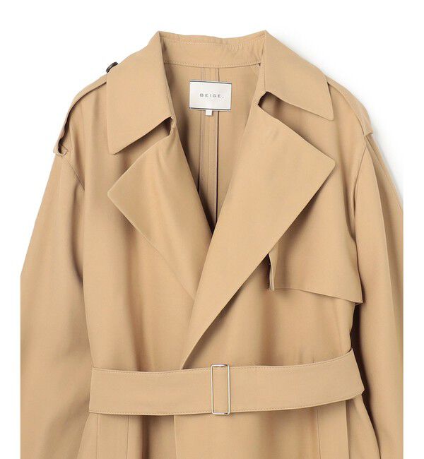 BEIGE,「VESZELYITE / ラップショートトレンチコート」|その他|
