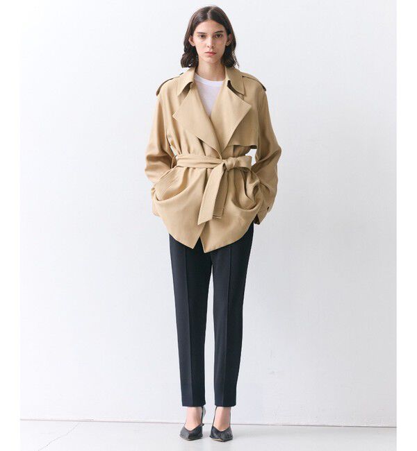 BEIGE,「VESZELYITE / ラップショートトレンチコート」|その他|