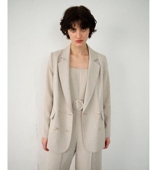 Diagram「麻調バックギャザージャケット」|テーラードジャケット|