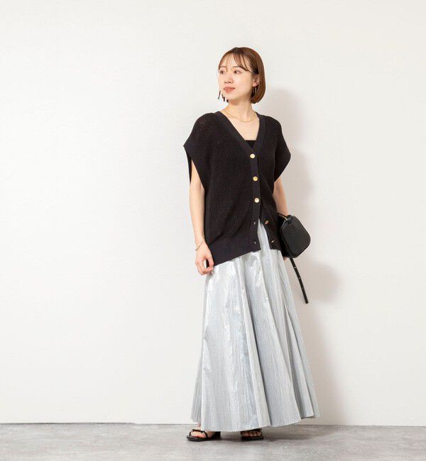 NOLLEY'S「45th limited editionウォッシャブルメタリックマチ入りマキシスカート」|スカート|
